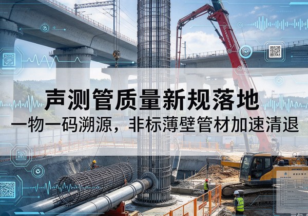 五通桥声测管质量新规落地，一物一码溯源，非标薄壁管材加速清退